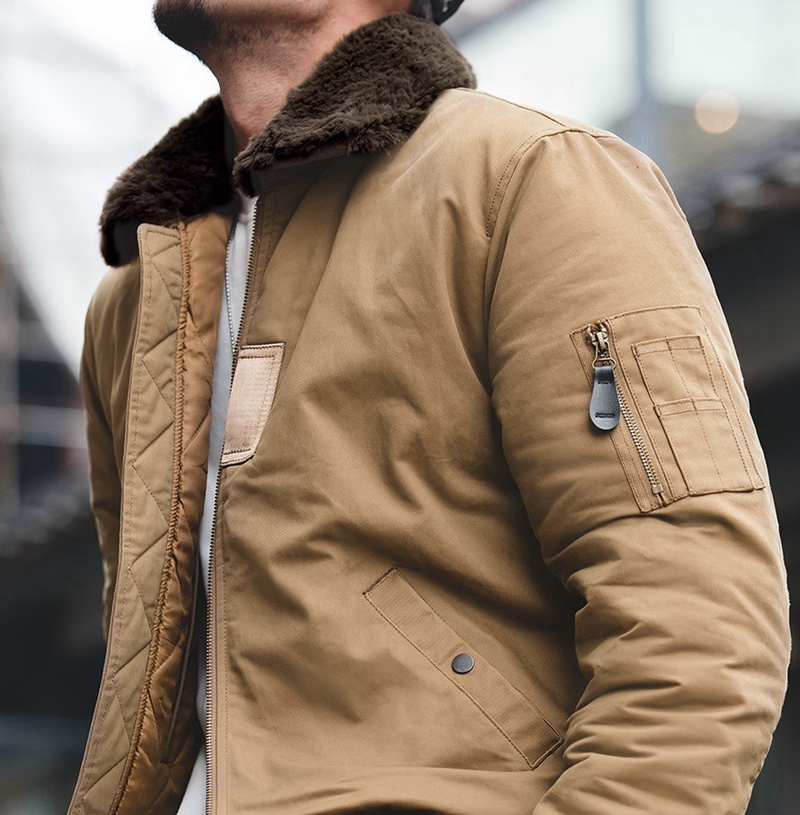 Autumn and winter mens flight suit cotton suit