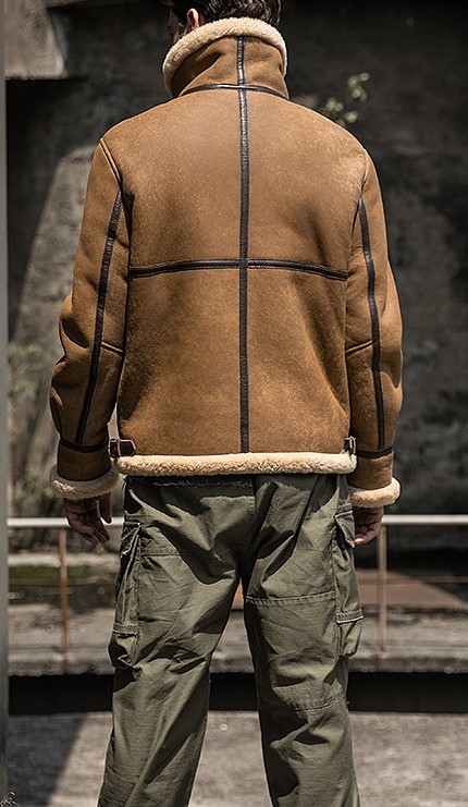 Mens Faux Leather Aviator Bomber Jackets (2).JPG