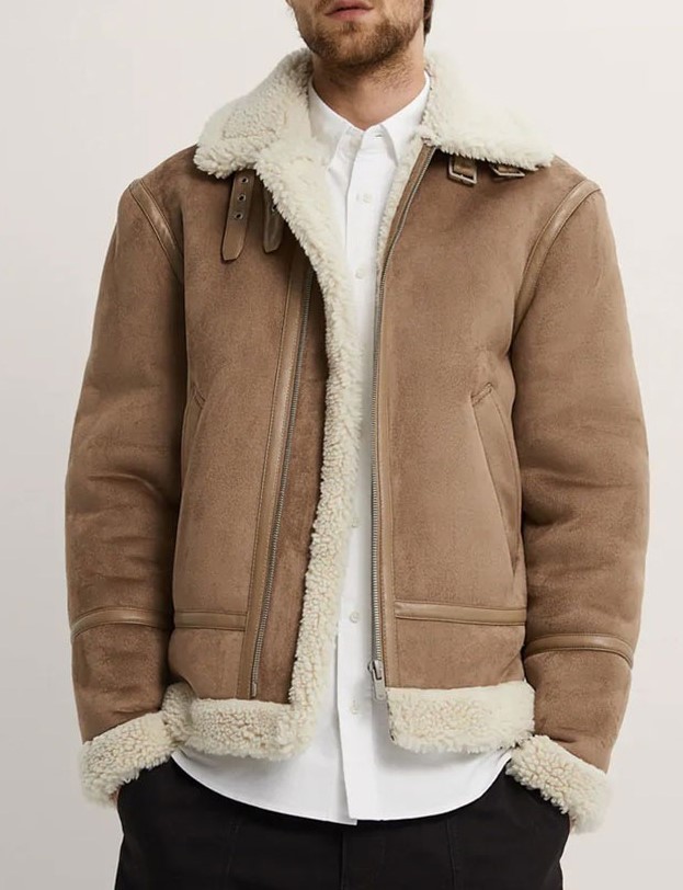Mens faux leather bomber jacket stylish Tall VintageTurndown Collar.JPG