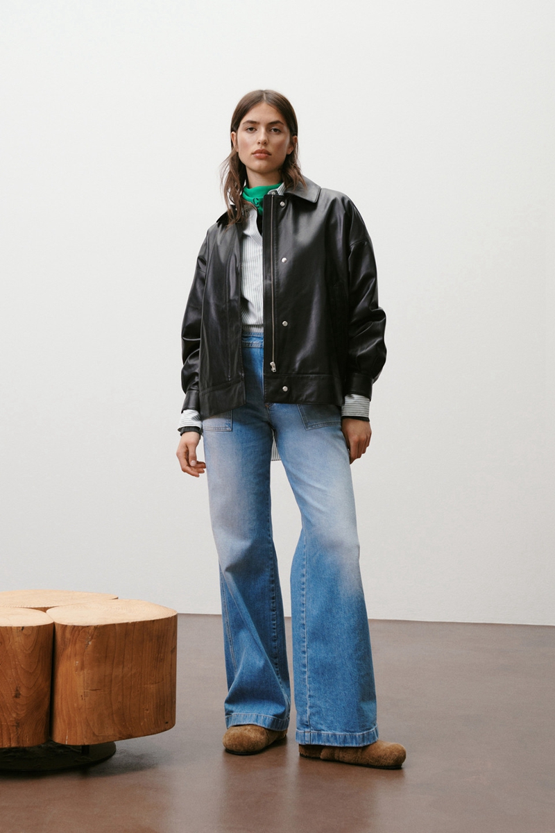 Womens coat Faux Leather jacket