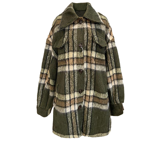 Womens long woolen coat